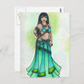 Maysun Belly Dancer Briefkaart (Voorkant / Achterkant)