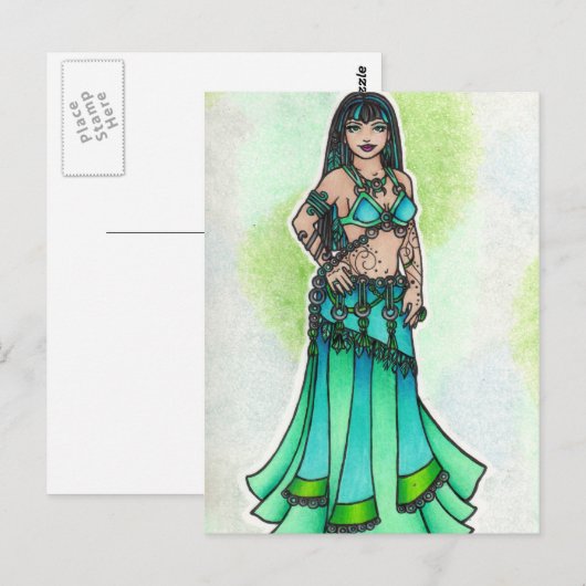 Maysun Belly Dancer Briefkaart (Voorkant / Achterkant)