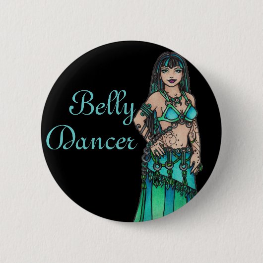 Maysun Belly Dancer Ronde Button 5,7 Cm (Voorkant)