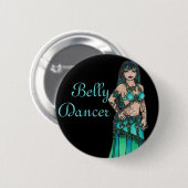 Maysun Belly Dancer Ronde Button 5,7 Cm (Voorkant /achterkant)