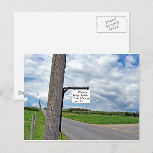 Maytag Wringer Washer Sales & Service Briefkaart (Voorkant / Achterkant)