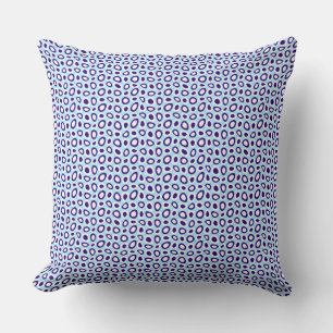 Maz Abstract Teardrops Navy Sky Blauw Wit 2 Kussen