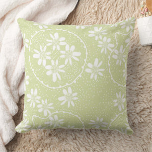 Maz Bloemen Bubbels Polka Dot Licht Mint Kussen