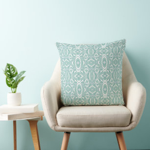 Maz Diamond Neuro Art - Eend Ei Blauw Wit Kussen