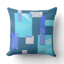 Maz Egyptische collage - Blauwgroen Blauw Turquois