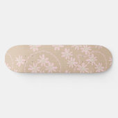 Maz Floral Bubbles Polka Dot - Lichtbruin Roze Persoonlijk Skateboard (Horizontaal)