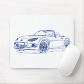Maz Miata MX5 2013 Muismat (Met muis)
