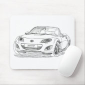 Maz Miata MX5 gen 3 2010 Muismat (Met muis)