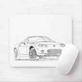 Maz MX5 Miata3 Muismat (Met muis)