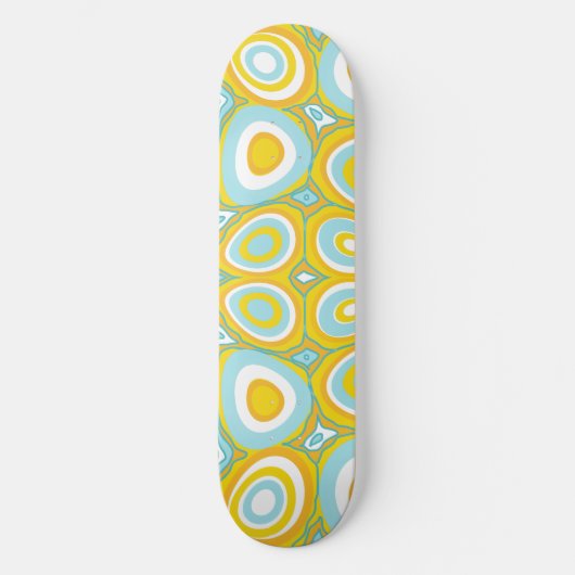 Maz Psychedelic Eggs - Duck Egg Blue Wit Sinaasapp Persoonlijk Skateboard (Voorkant)