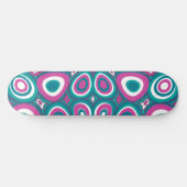 Maz Psychedelic Eggs - Magenta Wit Blauwgroen Persoonlijk Skateboard (Horizontaal)