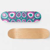 Maz Psychedelic Eggs - Magenta Wit Blauwgroen Persoonlijk Skateboard (Horizontaal)