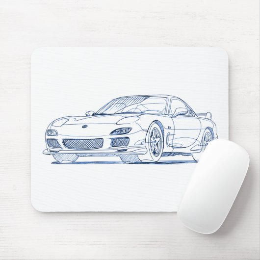 Maz RX7 1999 Muismat (Met muis)