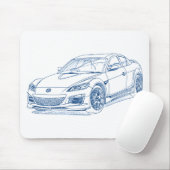 Maz RX8 2009 Muismat (Met muis)