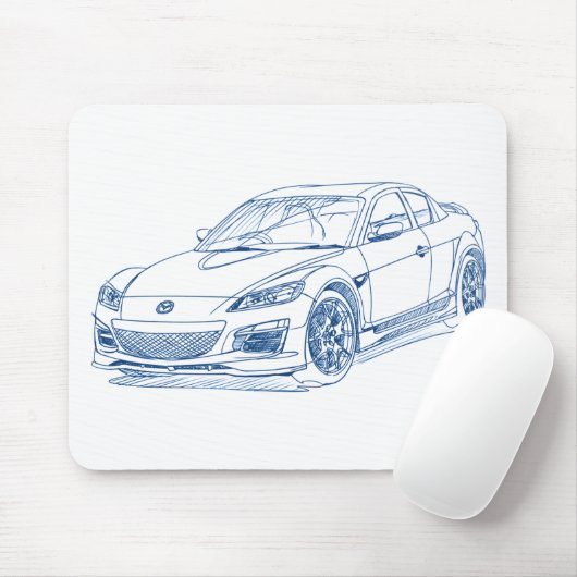 Maz RX8 2009 Muismat (Met muis)