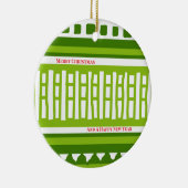 MAZ Striped Ribbed Knitting Pattern 079 Christmas  Keramisch Ornament (Rechts)