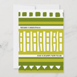 MAZ Striped Ribbed Knitting Pattern 081 Christmas  Feestdagenkaart