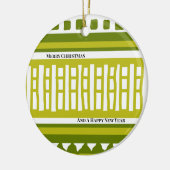 MAZ Striped Ribbed Knitting Pattern 081 Christmas  Keramisch Ornament (Links)