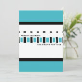 MAZ Striped Ribbed Knitting Pattern 236 Christmas  Feestdagenkaart (Staand voorkant)