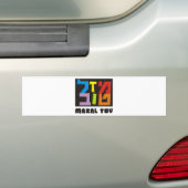 Mazal Tov Bumpersticker (Op auto)