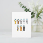 Mazal Tov Cartoon Cats Briefkaart (Staand voorkant)