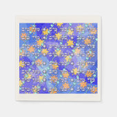 Mazal Tov en Siman Tov servetten (Voorkant)