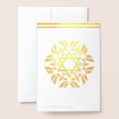 Mazal Tov Gefeliciteerd Mandala Jewish Folie Kaarten (Met envelop)