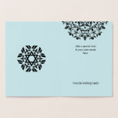 Mazal Tov Gefeliciteerd Mandala Jewish Folie Kaarten (Binnen)