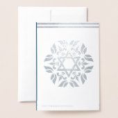 Mazal Tov Gefeliciteerd Mandala Joodse Folie Kaart (Met envelop)