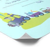 Mazal Tov Jewish Baby Naming Birth Certificate Poster (Hoek)