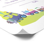 Mazal Tov Jewish Baby Naming Birth Certificate Poster (Hoek)