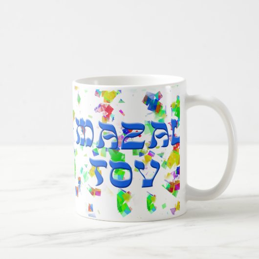 Mazal Tov met Confetti Koffiemok (Rechts)