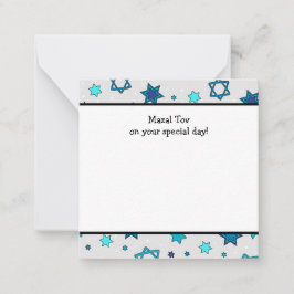 Mazal Tov op uw speciale dag - Flat Note-kaarten Notitiekaartje