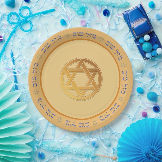 Mazal Tov Paper-Borden Papieren Bordje (Feest)