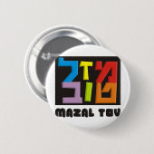 Mazal Tov Ronde Button 5,7 Cm (Voorkant /achterkant)