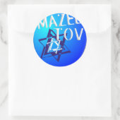 Mazal Tov Ronde Sticker (Tas)