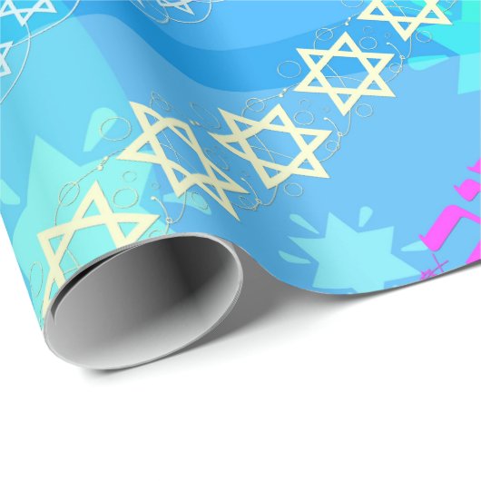 Mazal Tov - Siman Tov Wrapping Paper Cadeaupapier (Rol Hoek)