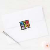 Mazal Tov Vierkante Sticker (Envelop)