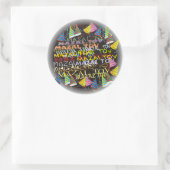 mazal tovs ronde sticker (Tas)