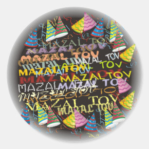 mazal tovs ronde sticker