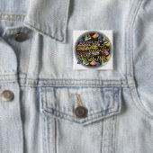 mazal tovs vierkante button 5,1 cm (In situ)
