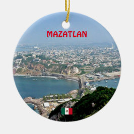 Mazatlan Aangepaste kerstversiering Keramisch Ornament