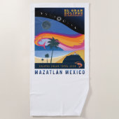 Mazatlan Eclipse strandlaken (Voorkant)
