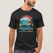 Mazatlan Mexico Beach Summer Surfing Sun set Palm T-shirt (Voorkant)