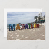 Mazatlán Mexico Logo City Briefkaart (Voorkant / Achterkant)
