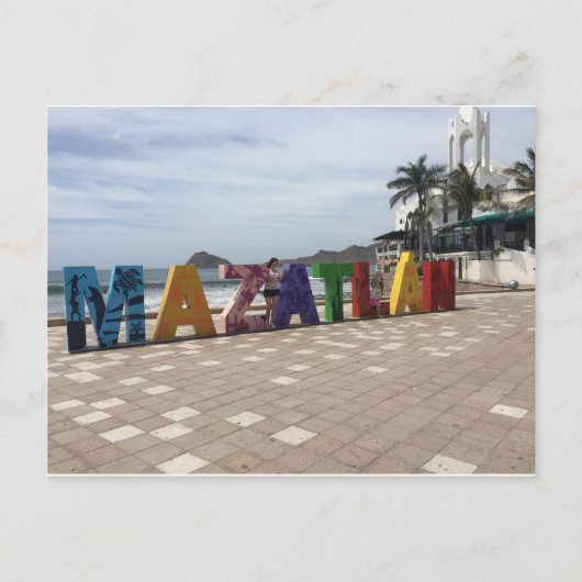 Mazatlán Mexico Logo City Briefkaart (Voorkant)