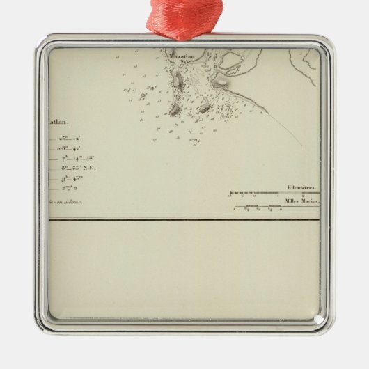 Mazatlan, Mexico Metalen Ornament (Voorkant)