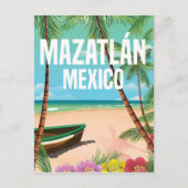 Mazatlán Mexico -  strandreisposter Briefkaart (Voorkant)