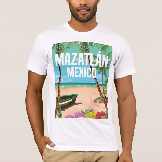 Mazatlán Mexico -  strandreisposter T-shirt (Voorkant)