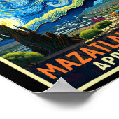 Mazatlan Mexico totale zonsverduistering 2024 ster Poster (Hoek)